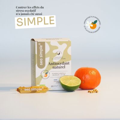 ANTIOXYDANT NATUREL - SÉLÉNIUM & VIT B6 - Arôme mandarine & Fleur d'oranger