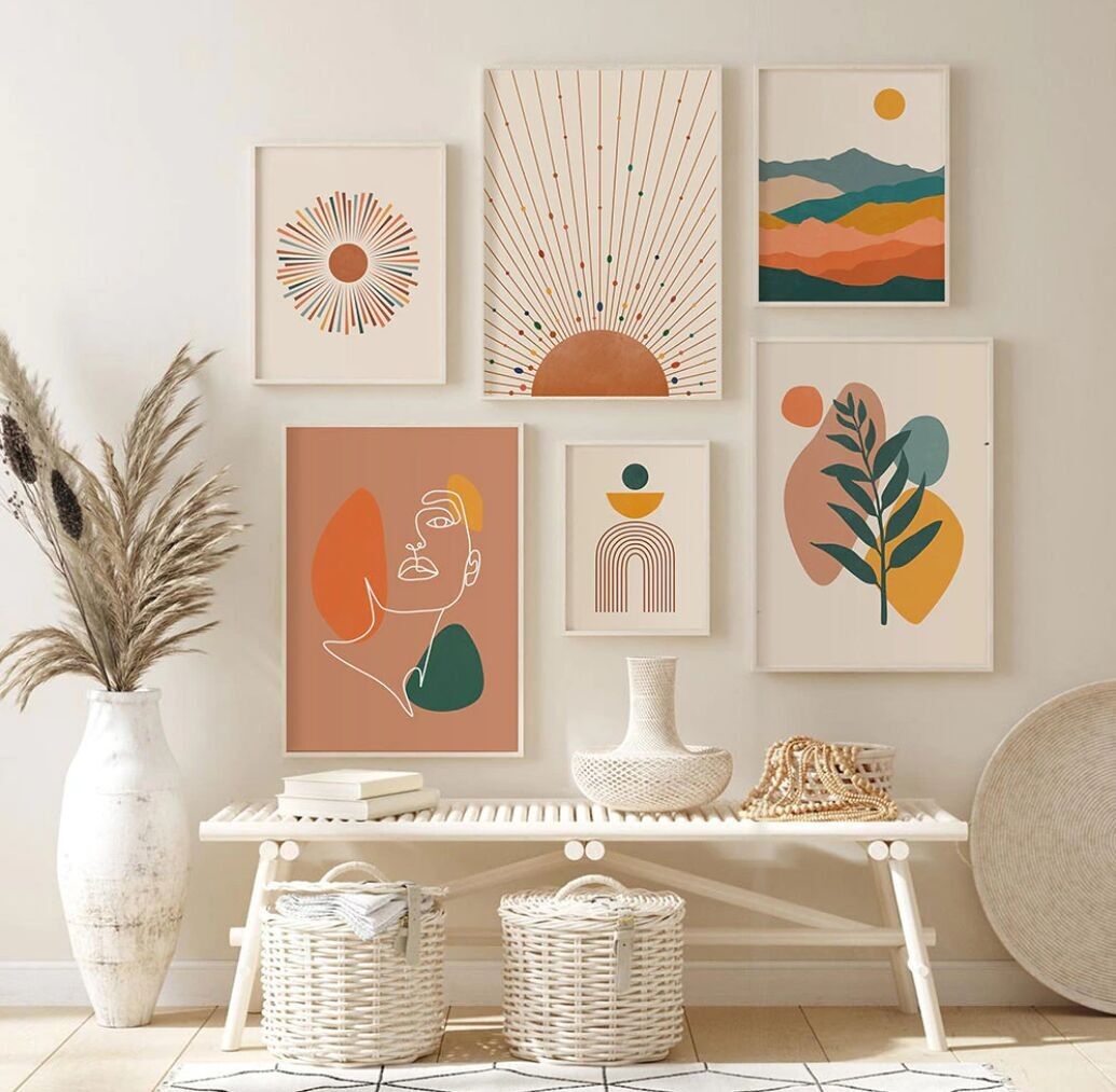 Affiches abstraites scandinaves - Poster pour décoration d'intérieur