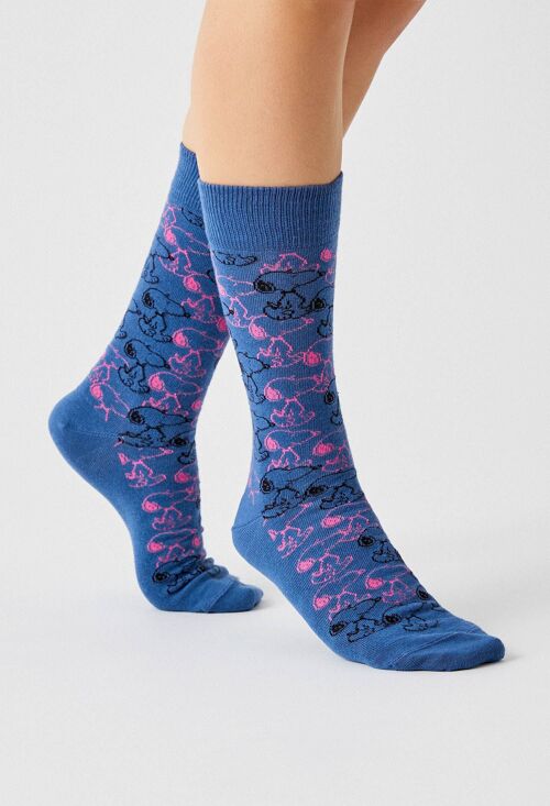 BeSnoopy Endless Blue - 100% Organic Cotton Socks
