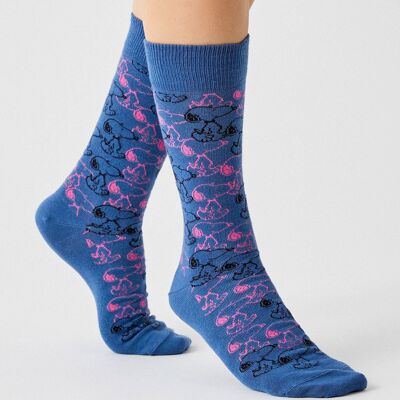 BeSnoopy Endless Blue – Socken aus 100 % Bio-Baumwolle