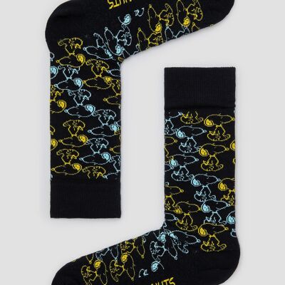 BeSnoopy Endless Black – Socken aus 100 % Bio-Baumwolle