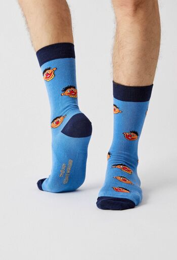 BeSesameStreet Epi Blue - 100% Organic Cotton Socks 4