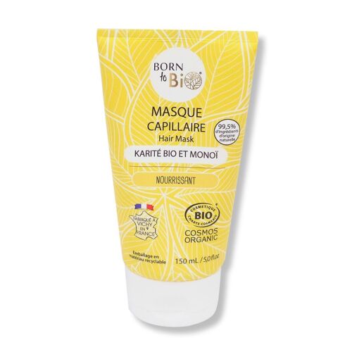 Masque Capillaire Karité et Monoï - Born to Bio 150mL