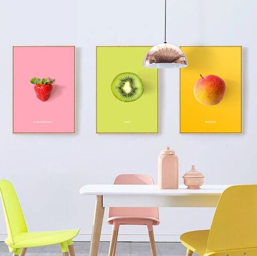 Affiches fruits et légumes - Poster pour décoration d'intérieur