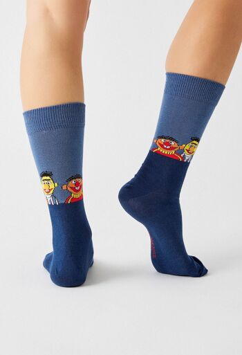 BeSesameStreet Epi & Blas Bleu - Chaussettes 100% Coton Bio 3