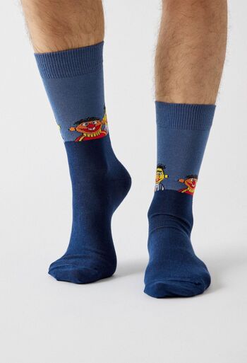 BeSesameStreet Epi & Blas Bleu - Chaussettes 100% Coton Bio 5