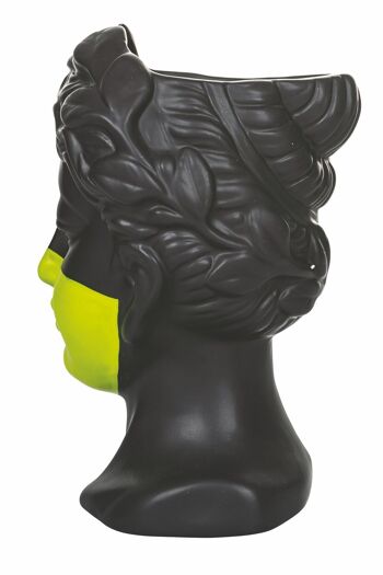 Porte-vase visage en céramique h.21 cm, Vis à Vis 3
