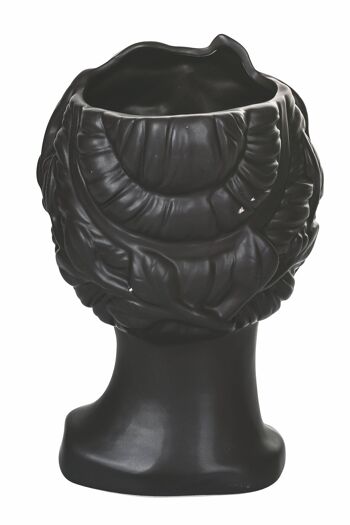 Porte-vase visage en céramique h.21 cm, Vis à Vis 4