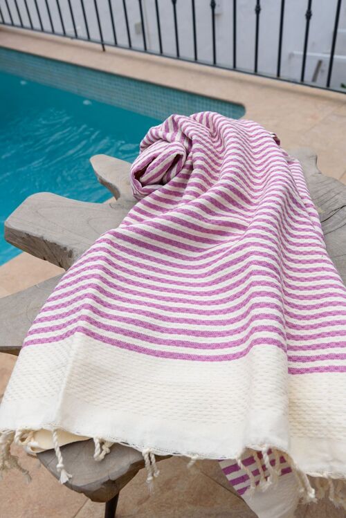 Fouta Toalla de playa Atlántico Malva