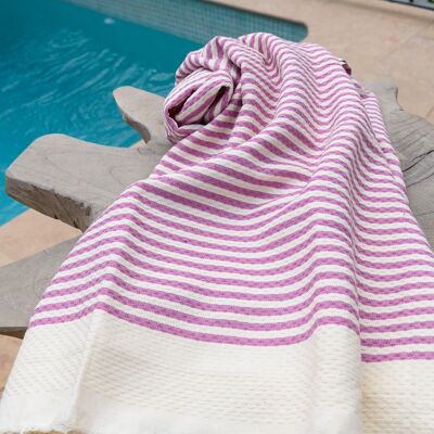 Fouta Toalla de Playa Atlantico Malva