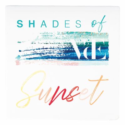 Shade of sunset plaque