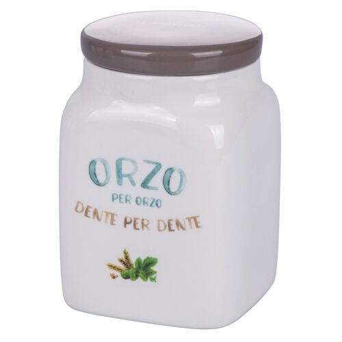 Barattolo orzo 750 ml in new bone china, Le Travisate