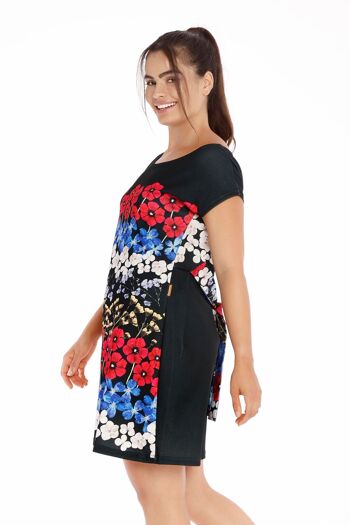 robe noire d'été imprimé SAMANEA PRINTED BLACK SUMMER DRESS 2