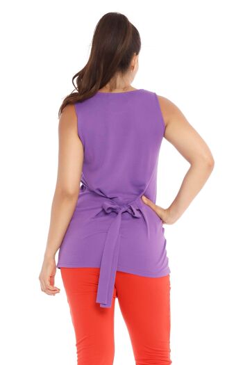 Top sans manches violet TOP SANS MANCHES VIOLET BERBERIS 3