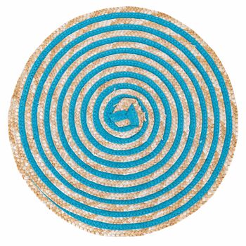 Set de table rond à texture spirale, Spiral Greenery 5
