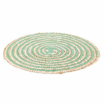 Set de table rond à texture spirale, Spiral Greenery 8