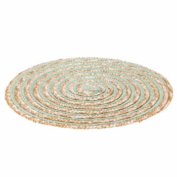 Set de table rond à texture spirale, Spiral Greenery 10