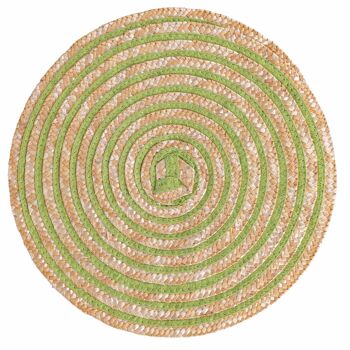 Set de table rond 38 cm texture spirale, Spiral Greenery 3