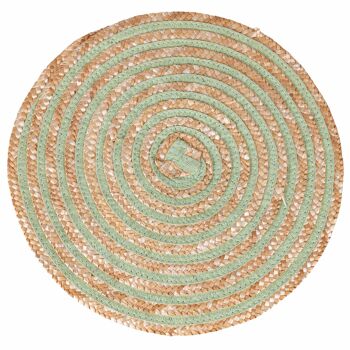 Set de table rond 38 cm texture spirale, Spiral Greenery 4