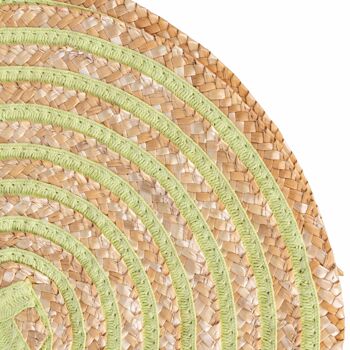 Set de table rond 38 cm texture spirale, Spiral Greenery 6