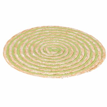 Set de table rond 38 cm texture spirale, Spiral Greenery 10