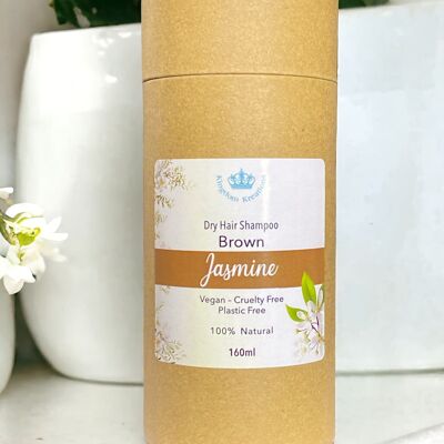 Shampoo per capelli secchi castani - 100% naturale con gelsomino