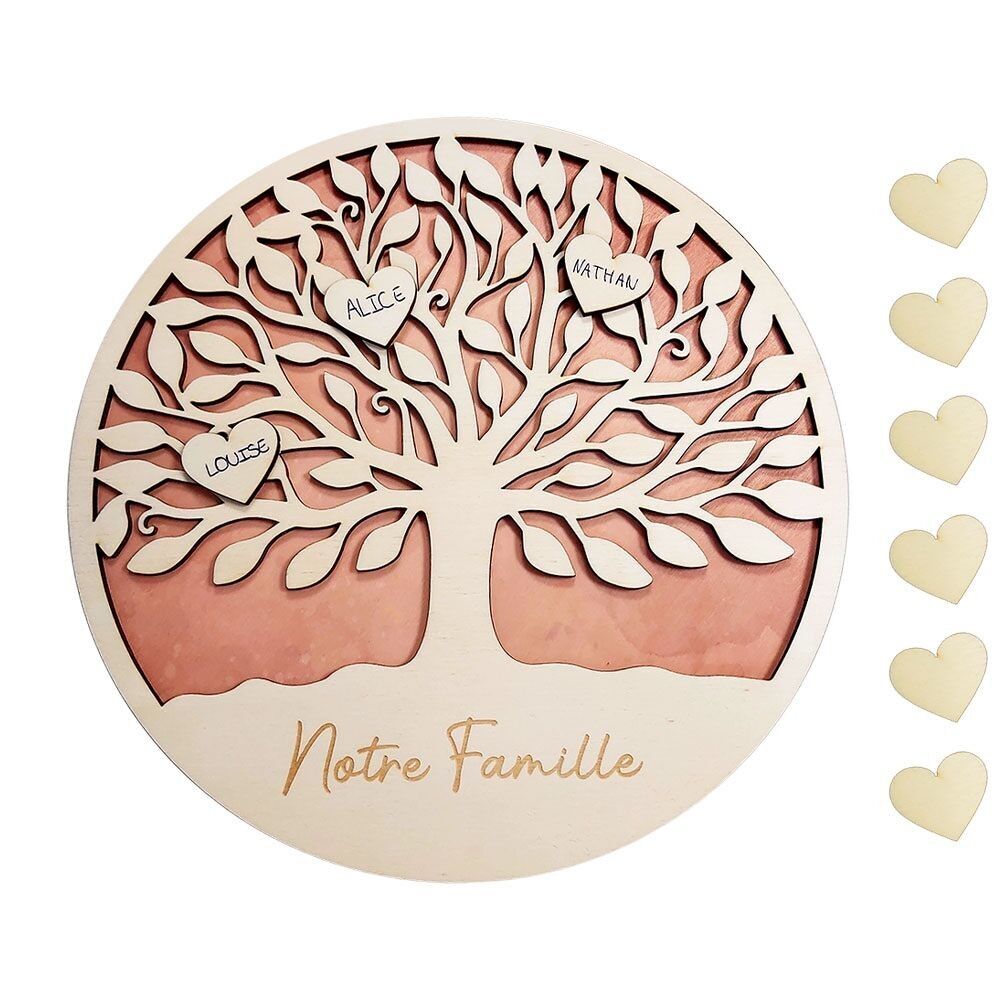 Arbre de vie à assembler et ses 10 cœurs