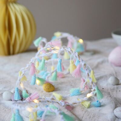 Easter Pastel Tassel Fairy Light String