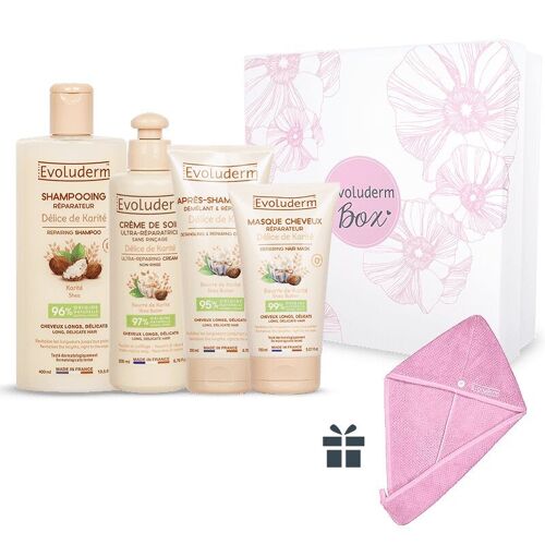 Coffret Cheveux Délice de Karité + Serviette Cheveux Offerte