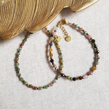 Bracelet Tourmaline ou Agate indienne - Julianne 2