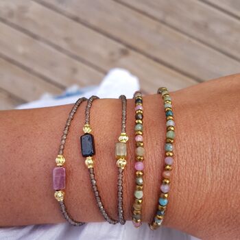 Bracelet Tourmaline ou Agate indienne - Julianne 6