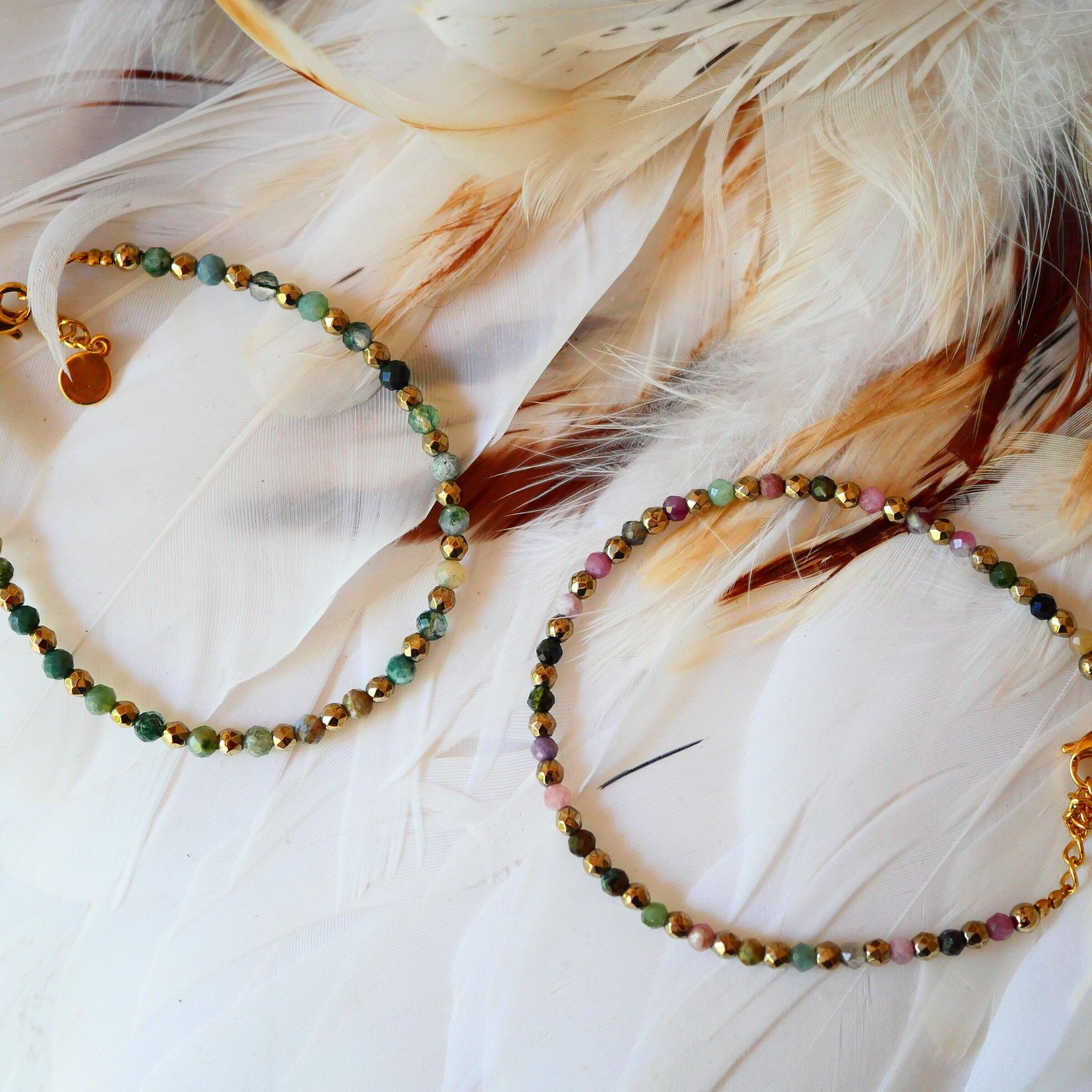 Armband aus Turmalin oder indischem Achat – Julianne