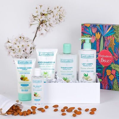 Almond Softness Body & Hair Gift Set + Free Hair Towel