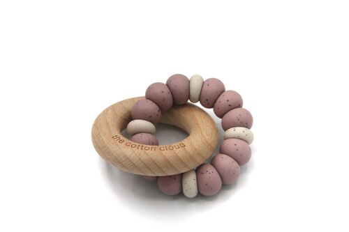 Bonbon Silicone Teether Mauve