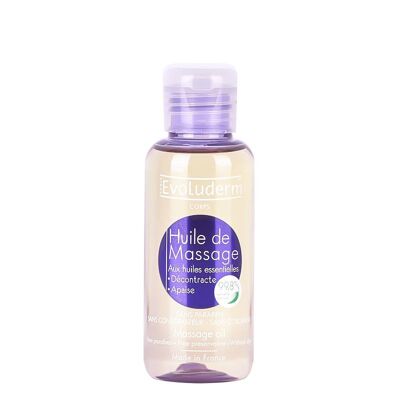 Massage oil with essential oils