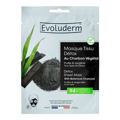 Detox Sheet Mask with Activated Vegetable Charcoal
