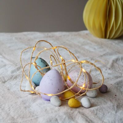 Easter Raffia Fairy Lights