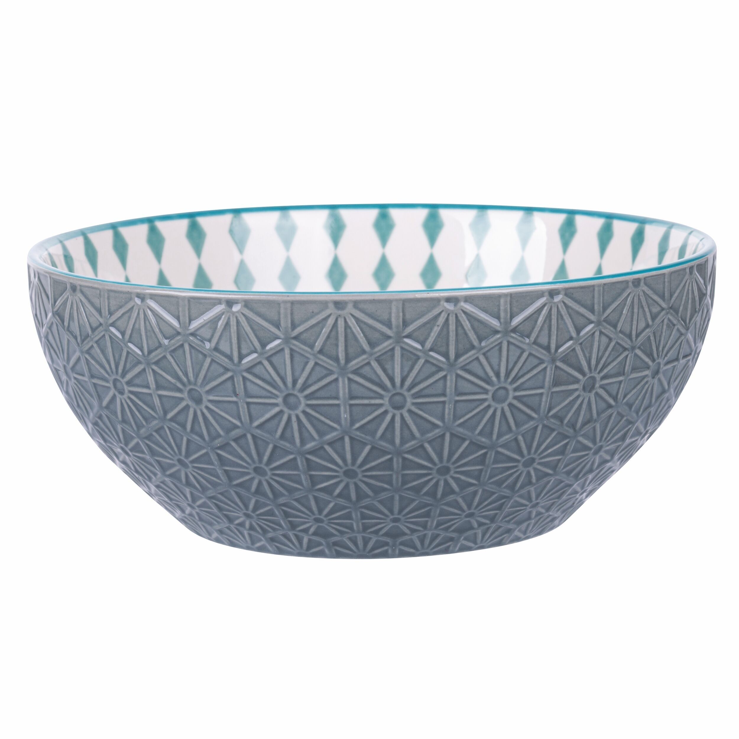 Saladier rond en porcelaine 20 cm, double décor, Confusion