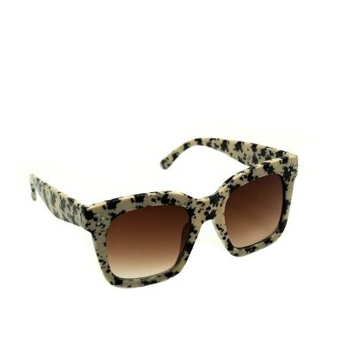 Oversized Square Sunglasses in Milky Tortoiseshell