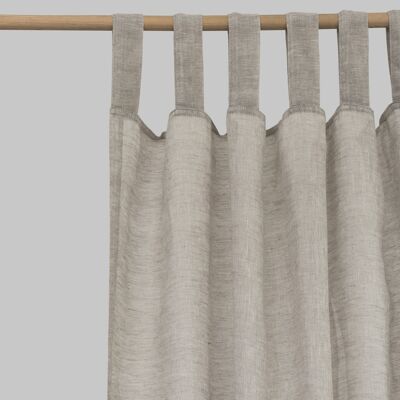 Oatmeal Linen Curtains (Pair) - 122 x 215cm