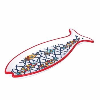 Ensemble de 2 plateaux à poisson en céramique, Los Cabos 4