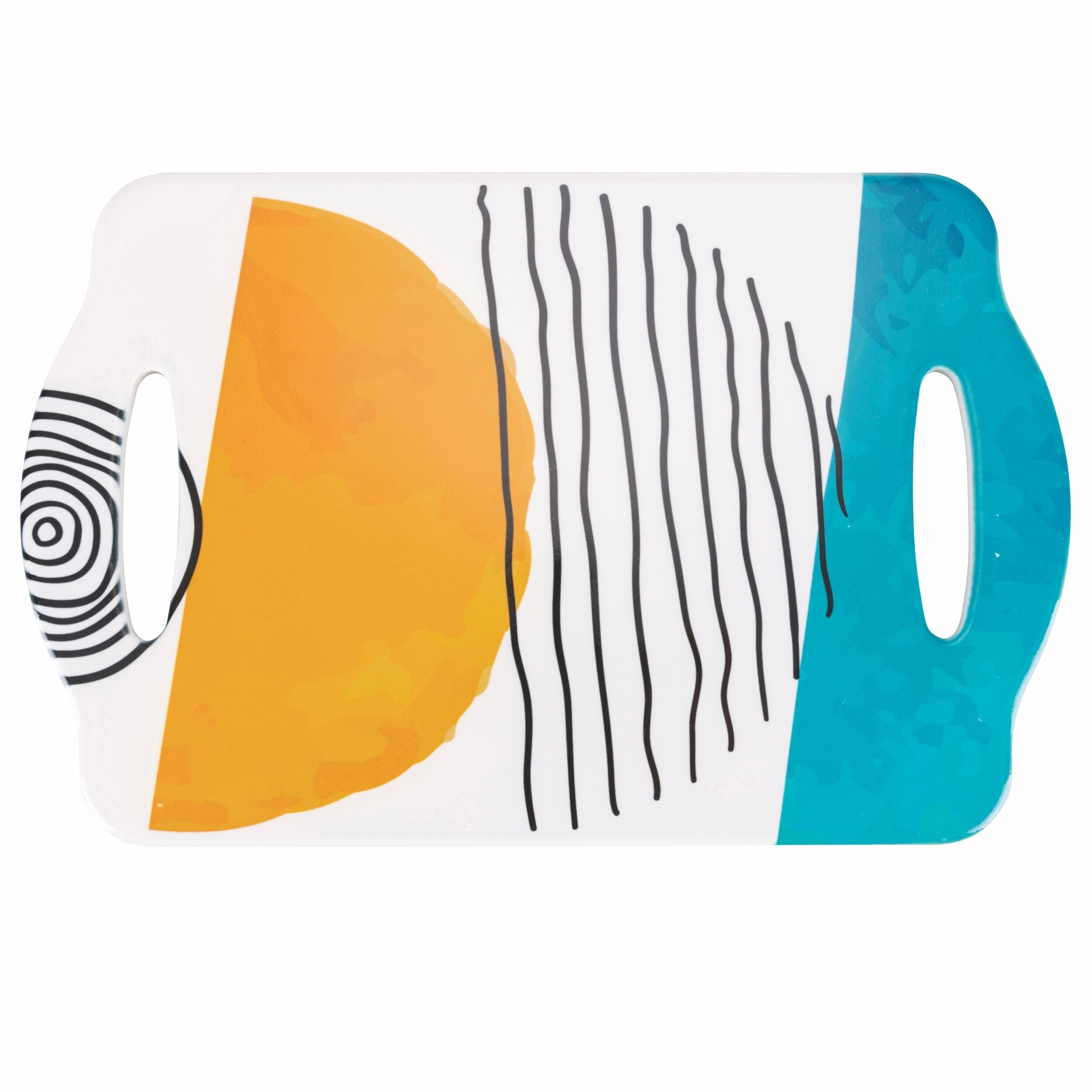 Plateau rectangulaire en céramique 28x18 cm, Lido de Venise