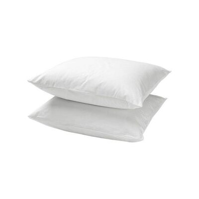 Fundas de almohada de algodón Blanco - 2 piezas