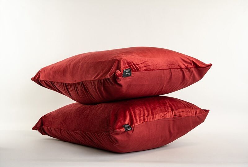 Federe in velluto Velluto di velluto rosso bordeaux