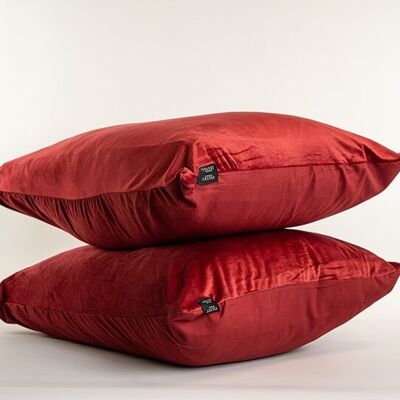 Velvet pillowcases Bordeaux-red Velvet velour
