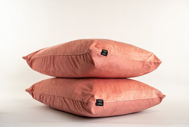 Federe in velluto Velluto Velvet rosa antico