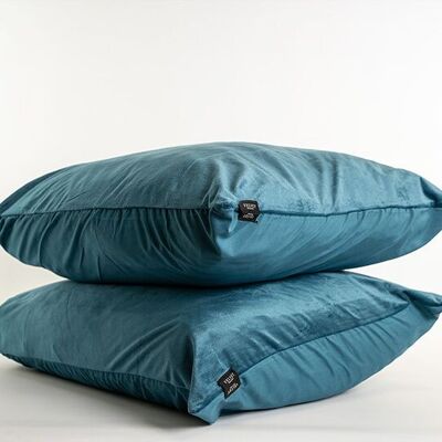 Velvet pillowcases Petrol Blue Velvet