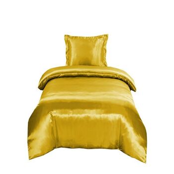 Housse de couette en satin brillant Or / Jaune 5