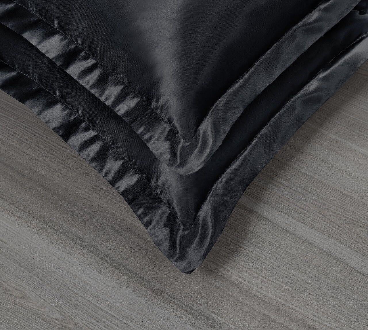 Federe Satin Nero - 2 pezzi