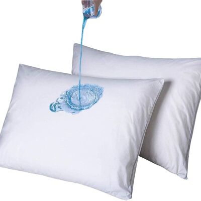 Molton Pillowcase Waterproof - 2 Pieces